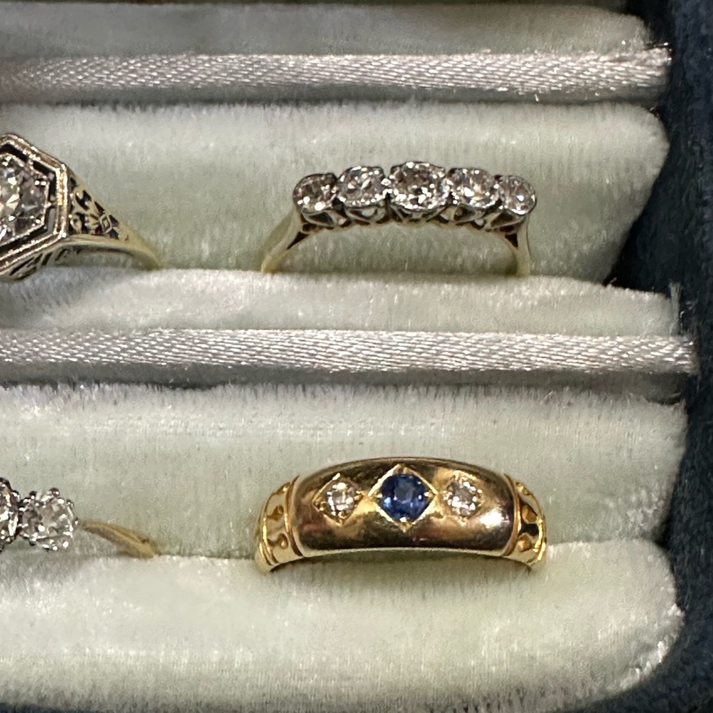 Antique 18K Gold Diamond Rings (All for Sale) - Picture 10 of 16